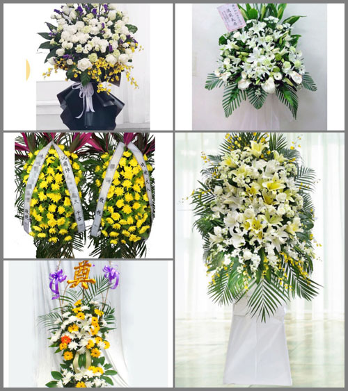 福建莆田涵江区新县镇墘顶村白事花篮预定