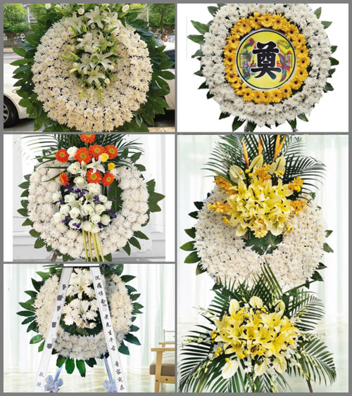 福建莆田涵江区新县镇墘顶村花圈速递